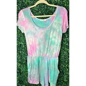 Tie-Dye Short Sleeve Top